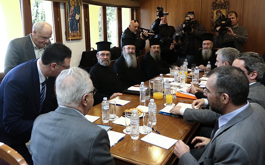 The meeting of the Special Committee of the Church of Greece with Minister of Education Kostas Gavroglou
Credit Christos Bonis/EUROKINISSI.