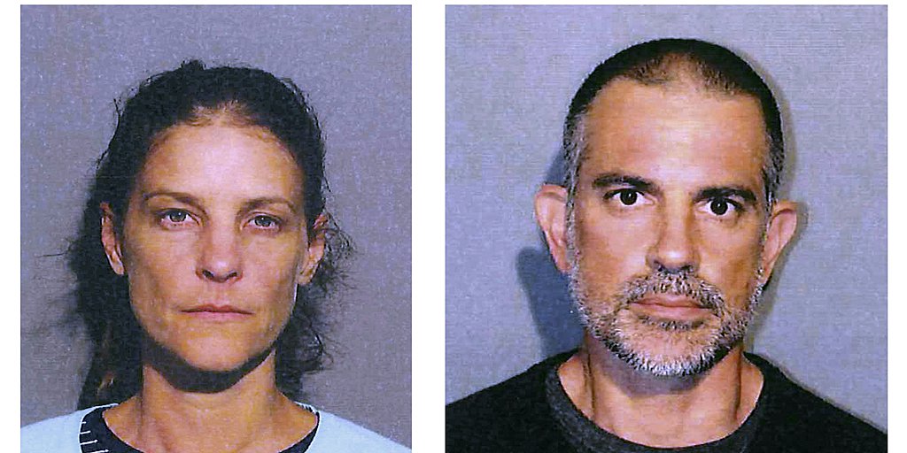This photo provided by the New Canaan Police Department shows Michelle C. Troconis, left, and Fotis Dulos, right. (New Canaan Police Department via AP)