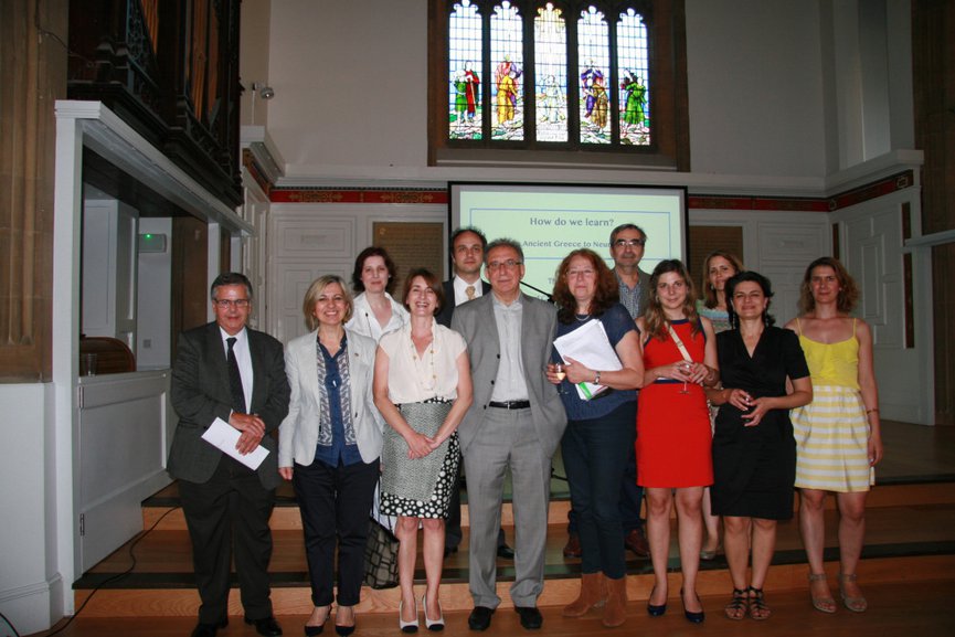 With the rest of the founding members of the Cambridge Hellenic Learned Society in Cambridge, UK, in June 2015