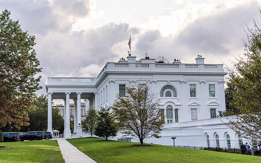 The White House is shown Friday, Oct. 2, 2020, in Washington. (AP Photo/Manuel Balce Ceneta)