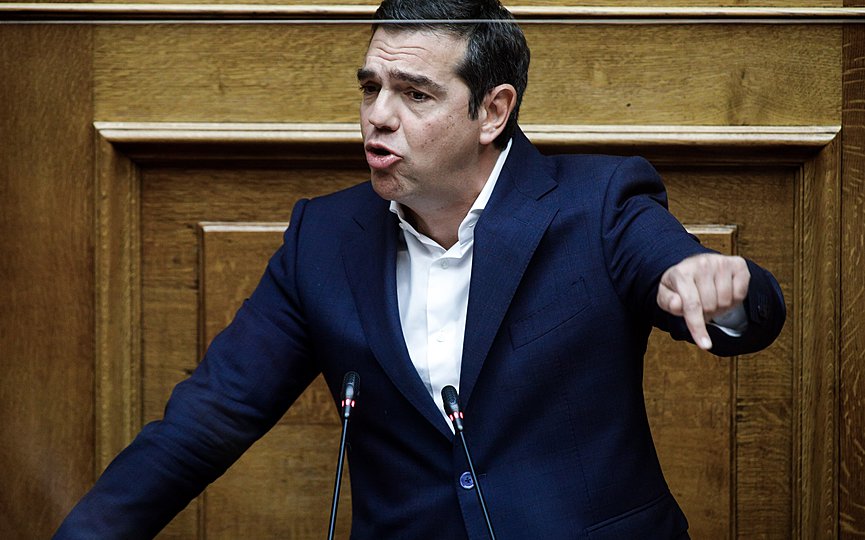 Main opposition SYRIZA-Progressive Alliance leader Alexis Tsipras. (Photo by Eurokinssi/ Yiorgos Kontarinis)