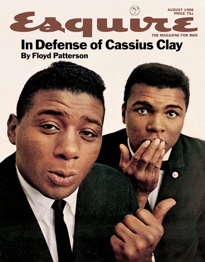 Esquire cover: Patterson and Ali. (Photo: Courtesy of Luke Lois)